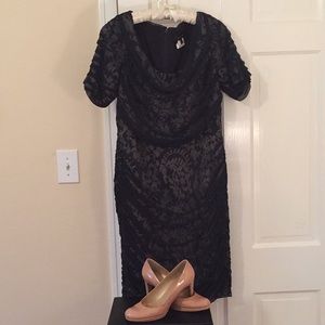 TADASHI SHOJI Navy Cocktail Dress